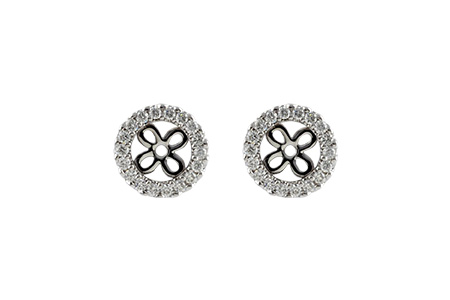 G214-85743: EARRING JACKETS .24 TW (FOR 0.75-1.00 CT TW STUDS)
