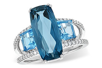 C217-60316: LDS RG 6.40 TW BLUE TOPAZ 6.67 TGW