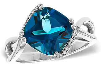 K302-15779: LDS RG 4.42 LONDON BLUE TOPAZ 4.50 TGW (10MM LBT)